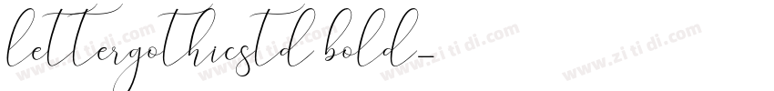 lettergothicstd bold字体转换